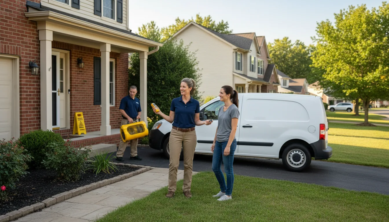 Residential water damage restoration in Oshkosh, NE